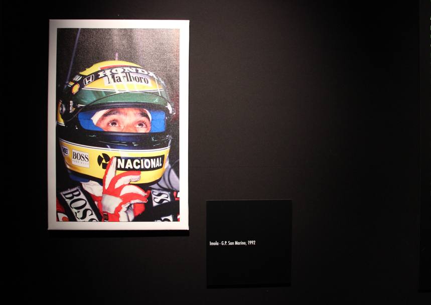 Un ritratto di Senna scattato da Ercole Colombo a Imola nel 1992. Masperi